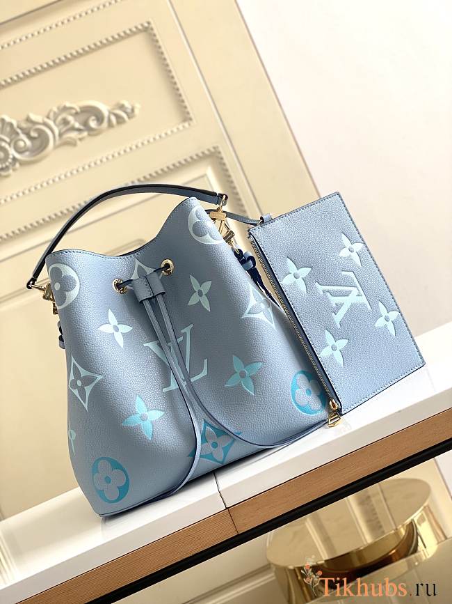 Louis Vuitton LV Neonoe MM Blue 26x26x17.5cm - 1