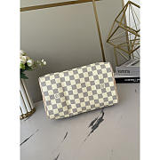 Louis Vuitton LV Speedy Handbag Damier White 25 Bag 25x19x15cm - 5