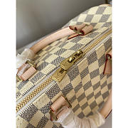 Louis Vuitton LV Speedy Handbag Damier White 25 Bag 25x19x15cm - 2