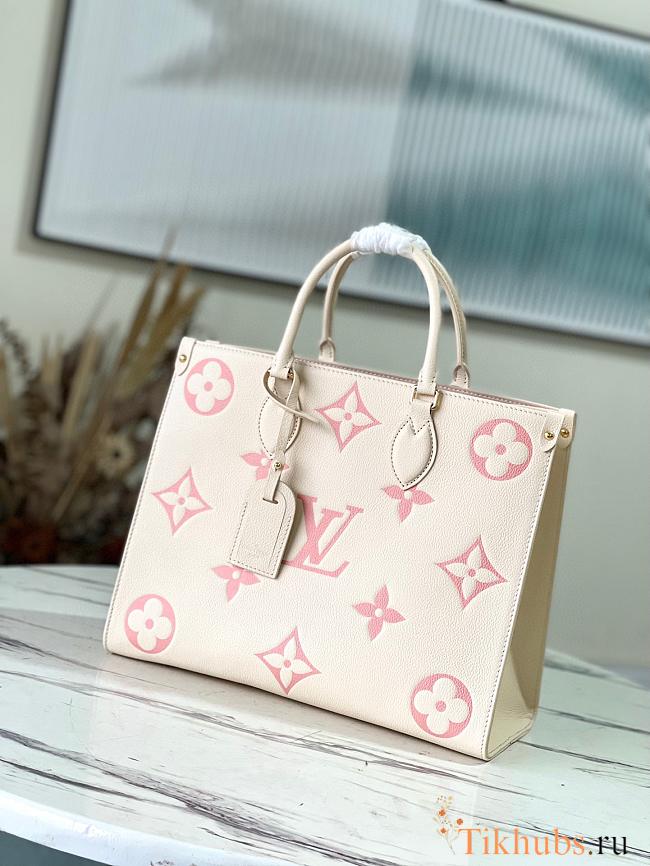 Louis Vuitton LV Onthego MM Cream Beige 35 x 27 x 14 cm - 1