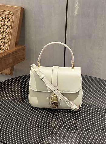 Celine Mini Tabou Smooth Calfskin Limestone 16x12x6cm