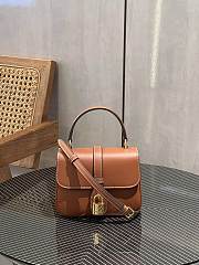 Celine Mini Tabou Smooth Calfskin Limestone Tan 16x12x6cm - 1