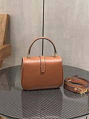 Celine Mini Tabou Smooth Calfskin Limestone Tan 16x12x6cm - 3