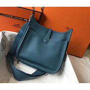 Hermes Evelyne PM Shoulder Bag Dark Blue 29cm - 6