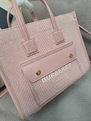 Burberry Mini Freya Tote Pink 23 x 8 x 19cm - 2