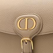 Dior Medium Bobby Bag Beige Grained Calfskin 22 x 17 x 6 cm - 3