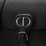 Dior Medium Bobby Bag Black Grained Calfskin 22 x 17 x 6 cm - 3