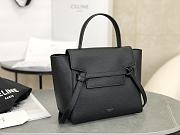 Celine Nano Belt Bag Grained Calfskin Black 20x20x10cm - 4