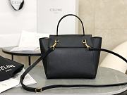 Celine Nano Belt Bag Grained Calfskin Black 20x20x10cm - 2