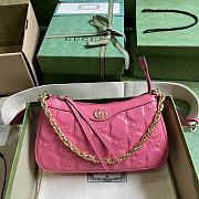 Gucci GG Matelasse Handbag Pink 25x15x8cm - 1