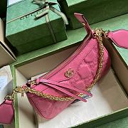 Gucci GG Matelasse Handbag Pink 25x15x8cm - 2