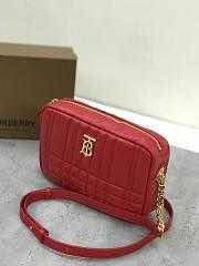 Burberry Small Lola Camera Bag Red 24 x 6 x 15 cm - 2