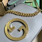 Gucci Blondie Shoulder Bag Gray 28x16x4cm - 3