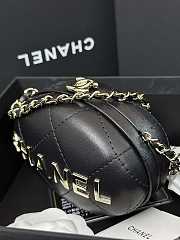 Chanel Clutch With Chain Lambskin Black 8.5x12x6cm - 5