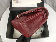 Chanel Flap Bag Caviar in Wine Red 25cm with Silver Hardware - 4