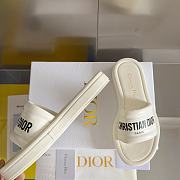 Dior Every-D Slide White Embossed Lambskin - 2