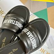 Dior Every-D Slide Black Embossed Lambskin - 2