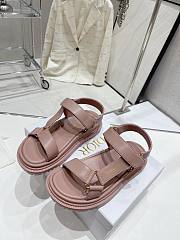 Dior D-Wave Sandal Powder Pink Lambskin - 1