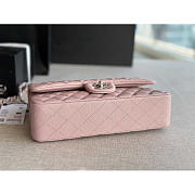 Chanel Medium Classic Double Flap Bag Light Pink Silver 25cm - 5