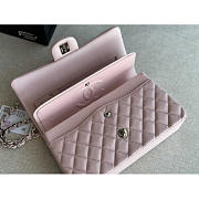 Chanel Medium Classic Double Flap Bag Light Pink Silver 25cm - 2