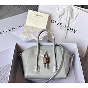 Givenchy Antigona Lock Mini Tote Grey 23x27x13cm - 1