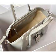 Givenchy Antigona Lock Mini Tote Grey 23x27x13cm - 5