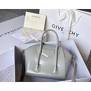 Givenchy Antigona Lock Mini Tote Grey 23x27x13cm - 3