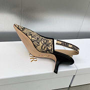 Dior Jadior Slingback Pumps Embroidered Jouy Print On Hazelnut Cotton - 2