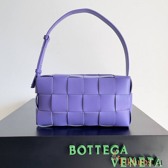 Bottega Veneta Brick Cassette Purple 28x14x10cm - 1