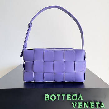 Bottega Veneta Brick Cassette Purple 28x14x10cm