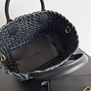 Bottega Veneta Mini Cabat Black 20x15x12cm - 6