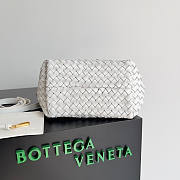 Bottega Veneta Mini Cabat White 20x15x12cm - 4