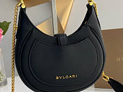 BVLGARI Serpenti Ellipse Crossbody Bag Black 19.5x20x4.5cm - 4