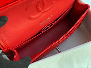 Chanel Flap Bag Caviar in Red 25cm with Silver Hardware 1112 - 6