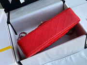 Chanel Flap Bag Caviar in Red 25cm with Silver Hardware 1112 - 4