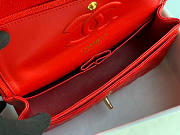 Chanel Flap Bag Caviar Red Gold 25cm - 6