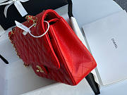 Chanel Flap Bag Caviar Red Gold 25cm - 4