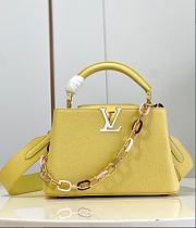 Louis Vuitton LV Capucines Light Yellow BB 27 x 18 x 9 cm  - 1