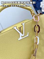 Louis Vuitton LV Capucines Light Yellow BB 27 x 18 x 9 cm  - 2