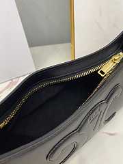 Celine Shoulder Bag Cuir Triomphe Smooth Calfskin Black 24x13x5cm - 3