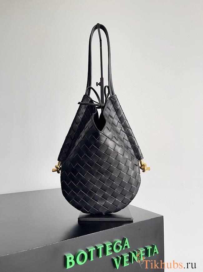 Bottega Veneta Small Solstice Shoulder Bag Black 26x3x30cm - 1