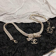 Chanel 23C Bowknot Pearl Pendant Necklace - 4