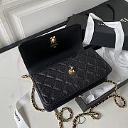 Chanel WOC Caviar Black Gold 19cm - 4