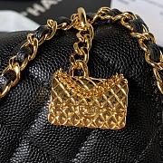 Chanel WOC Caviar Black Gold 19cm - 2