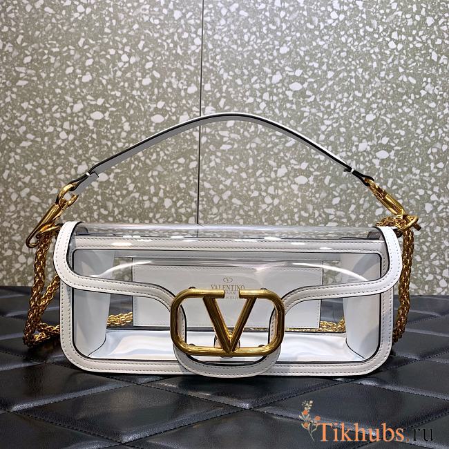 Valentino Loco Shoulder Bag Polymeric Material White 27x13x6cm - 1