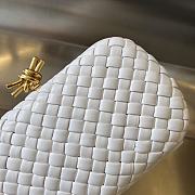 Bottega Veneta Knot White 20x12x5.5cm - 2