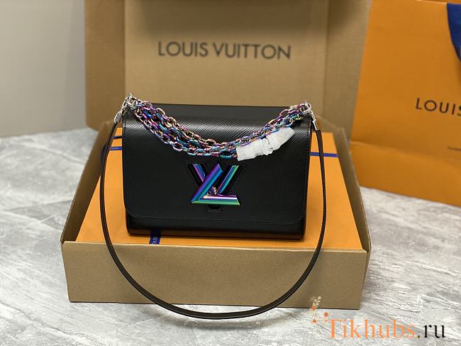 Louis Vuitton LV Twist MM Epi Black 23 x 17 x 9.5 cm - 1