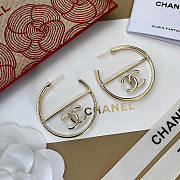 Chanel Hoop Earring Gold - 5