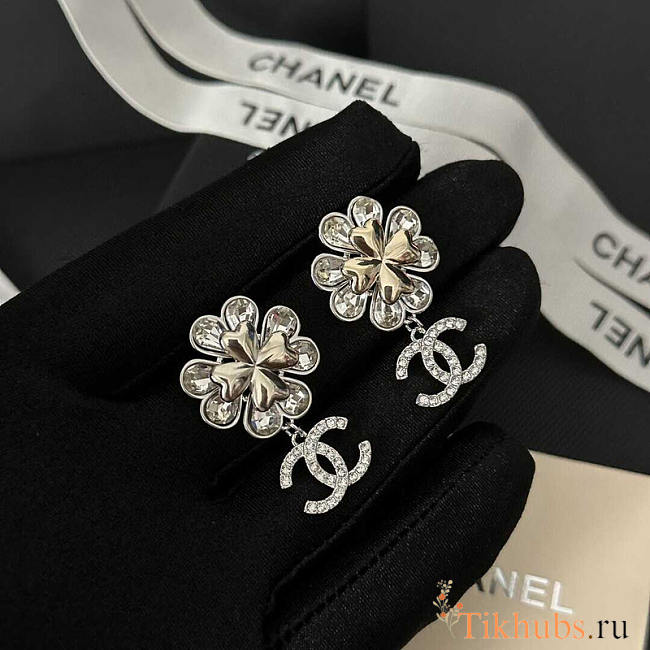 Chanel CC Crystal Earring - 1