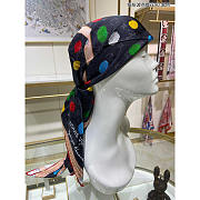 Louis Vuitton LV x YK Painted Dots Monogram Shawl Black - 2